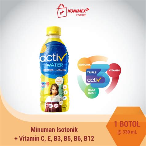 Jual Activ Water Lemon Minuman Isotonik Multivitamin Botol Ml