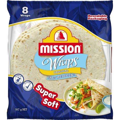 Mission Super Soft Low Salt Wraps 567g Woolworths