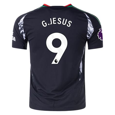 Gabriel Jesus Arsenal Authentic Away Jersey By Adidas Jerseybox