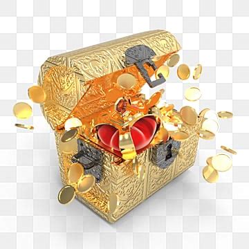 Burst Of Coins From Pirate Golden Treasure Chest Gold Chest Treasure