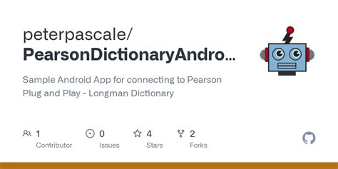 GitHub - peterpascale/PearsonDictionaryAndroid: Sample Android App for ...