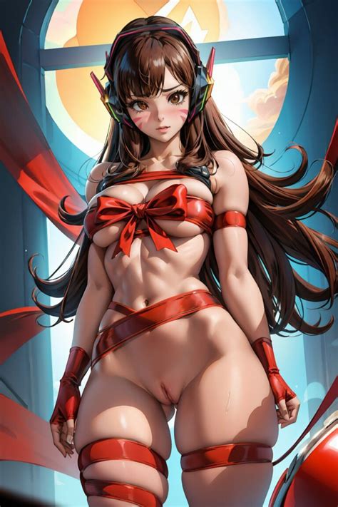 Overwatch Hentai Porn Thick Thighs Pussy Ribbon Naked Valorant