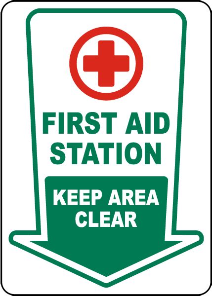 First Aid Station Sign Get Off Now