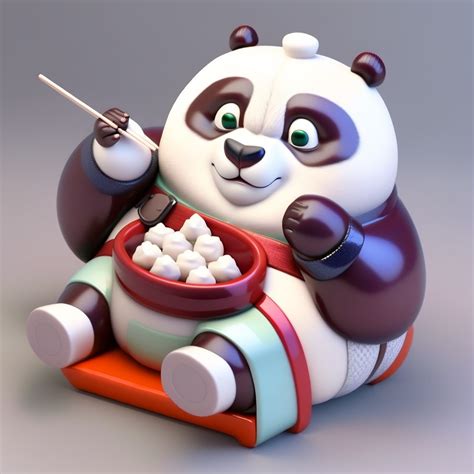 Kung Fu Panda Eating