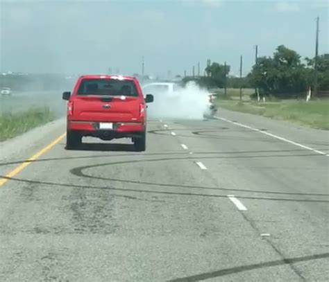 Chevrolet Silverado Does Ridiculous Highway Burnout GM Authority