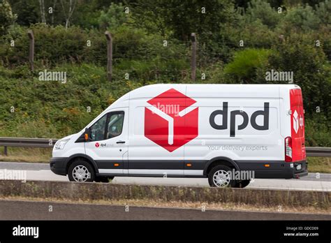DPD delivery van on the highway Stock Photo - Alamy