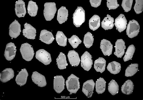 Set Of Euhedral Phenocrysts Of Olivine Ii With Different Types Of