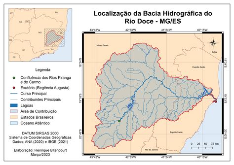 Mapa da Bacia Hidrográfica do Rio Doce Spatialnode