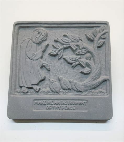 St Francis Plaque Etsy