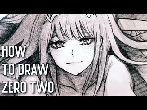 How To Draw Zero Two Step By Step Youtube