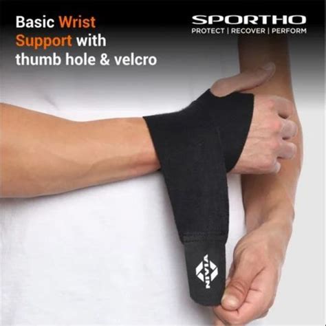 Nivia Basic Wrist Support With Thumb Hole & Velcro, Size: Large at Rs ...