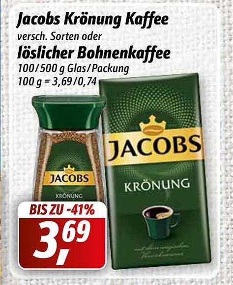 Jacobs Krönung Kaffee Oder Löslicher Bohnenkaffee Angebot bei Simmel