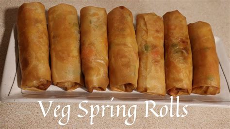 Quick And Easy Veg Spring Rolls Recipe How To Make Crispy Vegetable