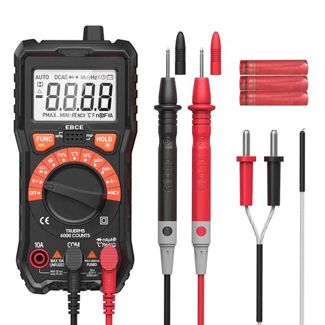 Tomshoo 6000 Counts Digital Multimeter True RMS Multi Functional Auto