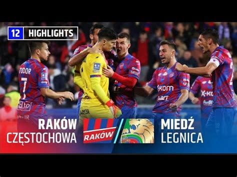 Rak W Cz Stochowa Mied Legnica Ekstraklasa Skr T Meczu Youtube