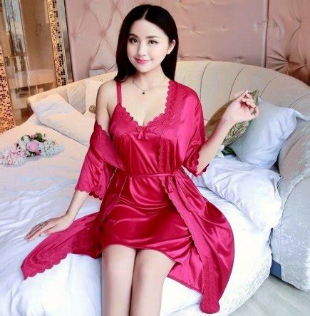 Jual Baju Tidur Kimono Lingerie Sexi In Jumbo Tricot Satin Import Di