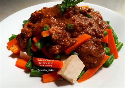 Resep 85 Rebusan Sayuran Dan Tahu Siram Saus Kacang Oleh Irma