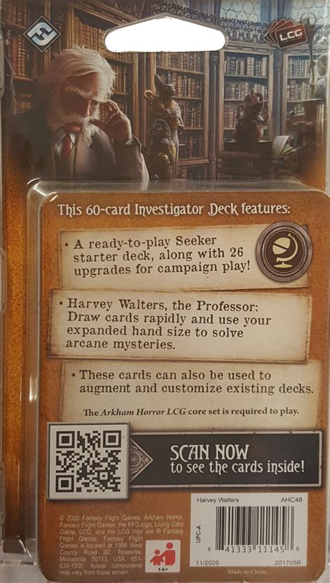 Arkham Horror The Card Game Nathaniel Cho Investigator Starter Deck