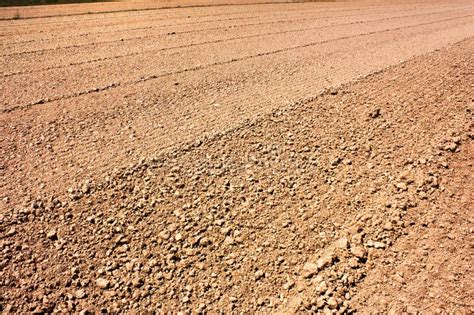 Ploughed Red Clay Soil Agriculture Fields Stock Image Image Of