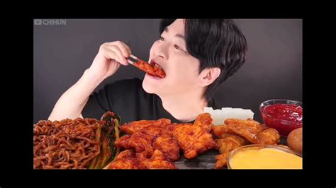 Asmr Mukbang Yummy 😋 Chicken 🍗 Pieces Youtube