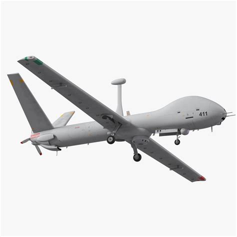 Elbit Hermes Uav Rigged For Maya D Model Ma Free D