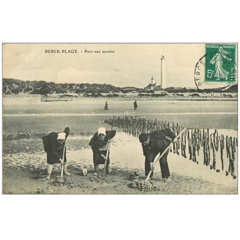 carte postale ancienne 62 BERCK PLAGE Parc aux Moules Métiers de la