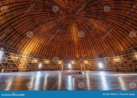 Interior View of the Arcadia Round Barn Stock Photo - Image of america, historical: 236128352