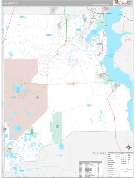 Clay County Zip Code Map United States Map