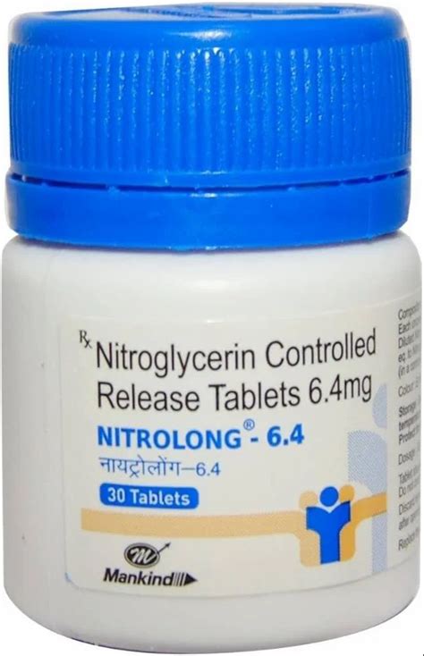 Nitroglycerin Mg Tablets At Rs Bottle Nitroglycerin Tablet In