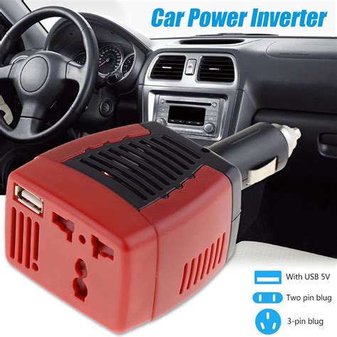 New 75w 12v To 220v Portable Car Power Inverter Charger Converter Usb 21a 5v Chile Shop