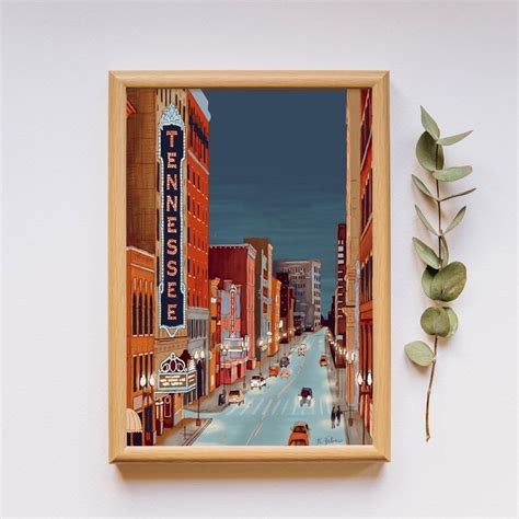 Knoxville Art Print Tennessee Theater Print Knoxville Tennessee