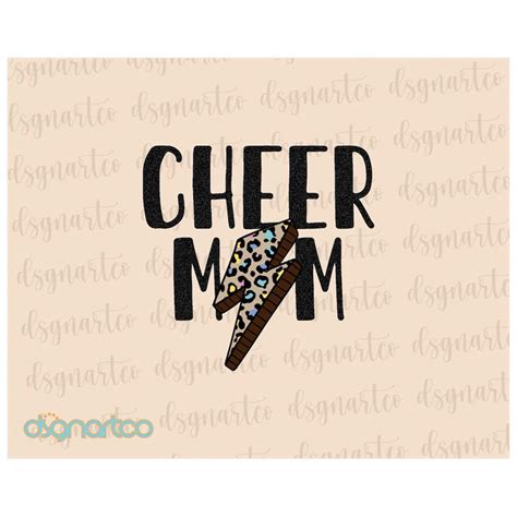 Cheer Mom Png Retro Cheer Mom Lightning Bolt Png Leopard P Inspire