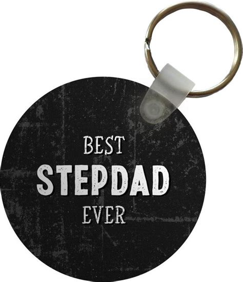 Sleutelhanger Vaderdag Cadeau Quote Stiefvader Best Stepdad