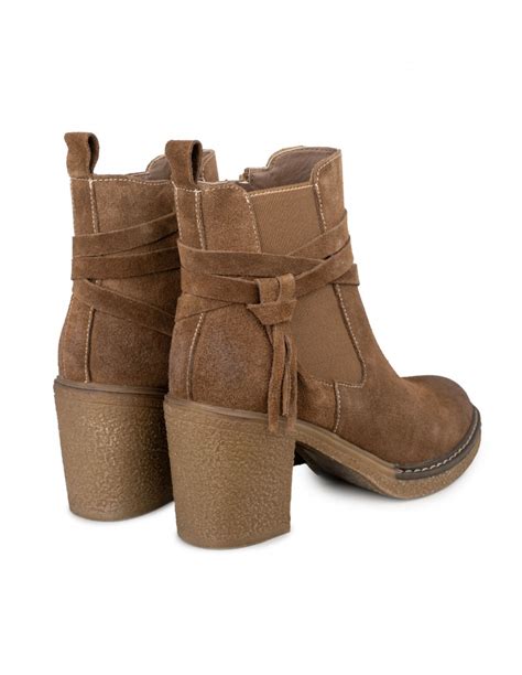 Venta Botin Tacon Marron Mujer En Stock