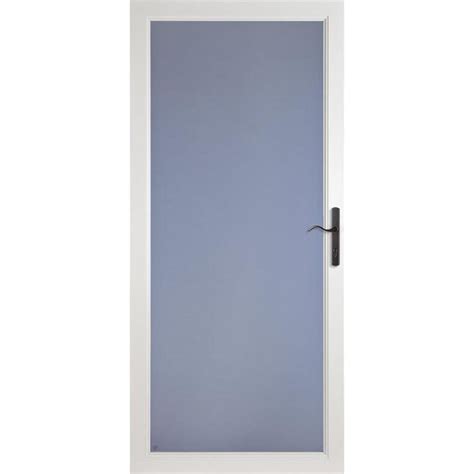 Larson Secure Elegance White Full View Aluminum Storm Door Common 36 In 81 In Actual 35 75