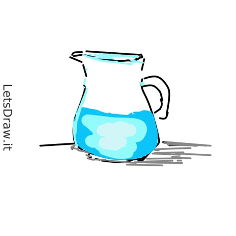 How To Draw Water Jug LetsDrawIt