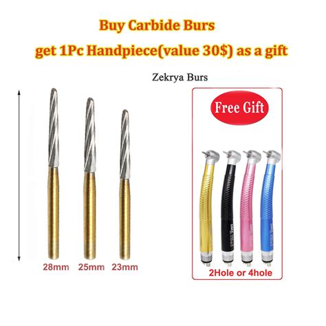 Dental Endodonitics Zekrya Surgical Carbide Tungsten Burs FG 23mm 25mm