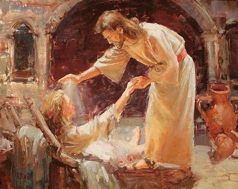 Jesus Healing The Sick By Buck Mccain Oil ~ X Tell Me The Stories Of