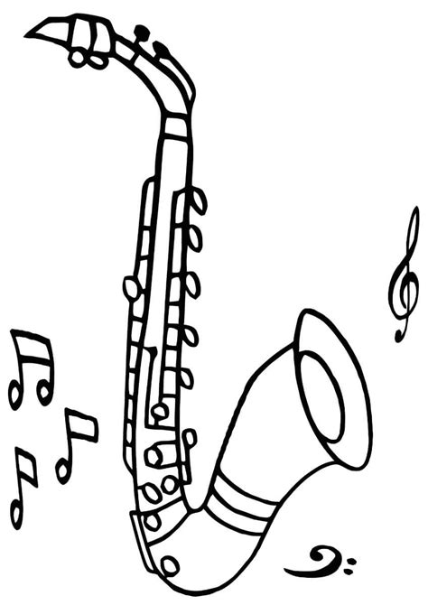 Desenhos De Menino Tocando Saxofone Para Colorir E Imprimir The Best