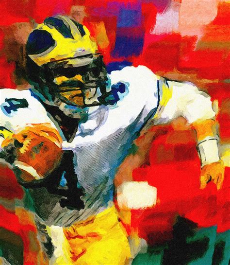 Jim Harbaugh I Guarantee Painting By John Farr Fine Art America