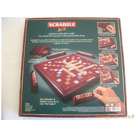 Scrabble De Luxe Jeu Mattel Jouets R Tro Jeux De Soci T