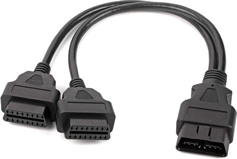 Amazon Obd2 Doble Akozon OBD2 Splitter Extension Y Cable Adapter