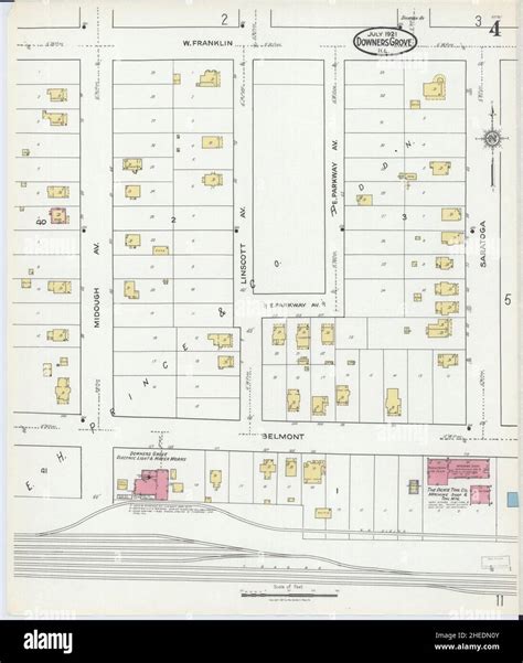 Sanborn Fire Insurance Map From Downers Grove Dupage County Illinois