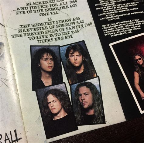 Metallica And Justice For All Cassette Photo Metal Kingdom