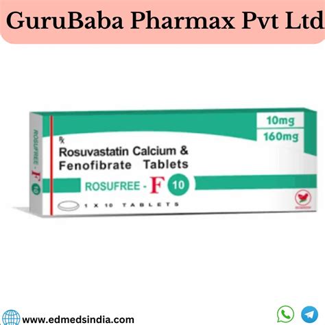 Rosuvastatin Fenofibrate Tablets Rosufree F Mg At Rs Box In