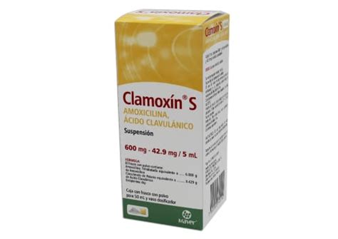 Compra Clamoxin s amoxicilina ácido clavulánico 600 42 9 mg suspensión