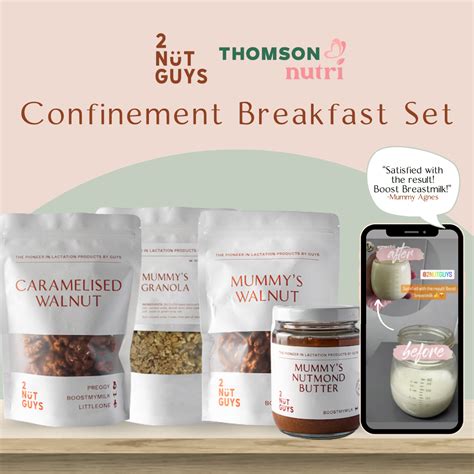 2NUTGUYS Confinement Breakfast Package 1 Week Thomson Nutri