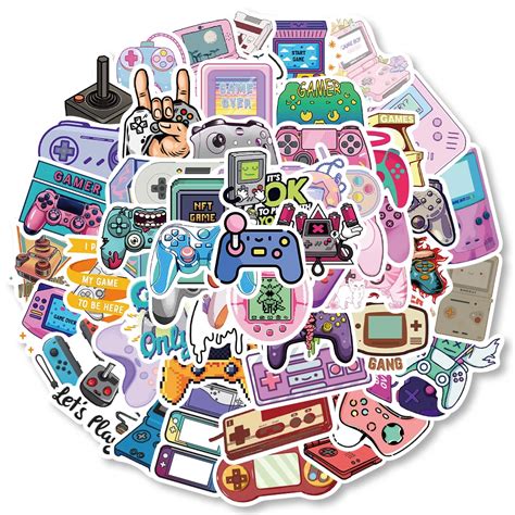 1060pcs Gaming Stickers For Kids Water Bottles Video Gamer Stickers