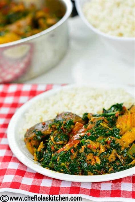 Spinach Stew Efo Riro Chef Lola S Kitchen Recipe African Cooking African Recipes