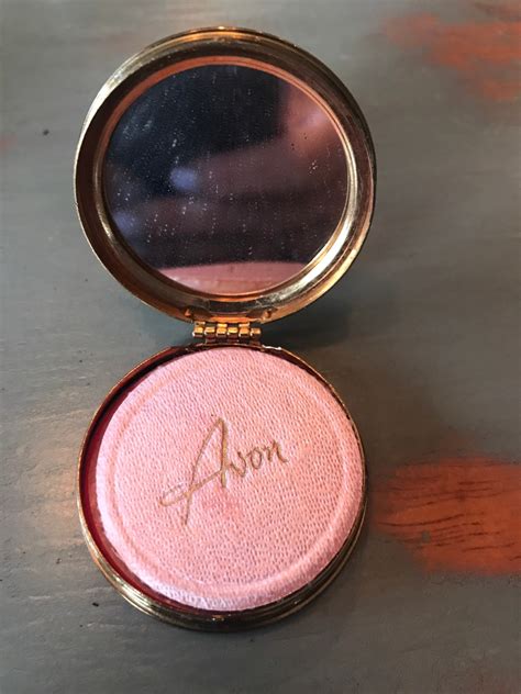 Vintage Avon Ruby Red Rouge Mirrored Compact Etsy